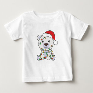 T-shirt Pour Bébé Bear Christmas Winter Animals Polar Bears