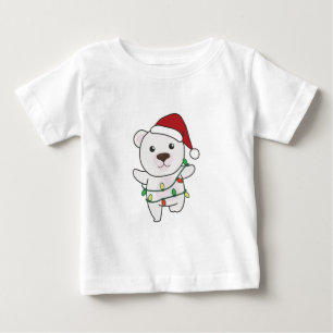 T-shirt Pour Bébé Bear Christmas Winter Animals Polar Bears