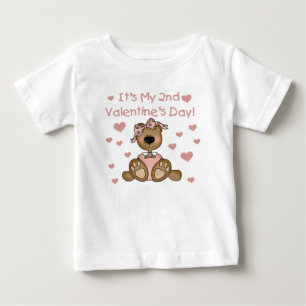 T-shirt Pour Bébé Bear Girl 2e Saint Valentin