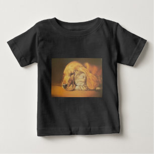 T-shirt Pour Bébé Beau art Extraordinaire de chats et de chats de ch