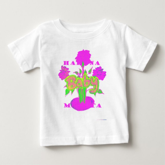 T-shirt Pour Bébé Beau bébé Extraordinaire rose Inspirationnel Flora (Devant)