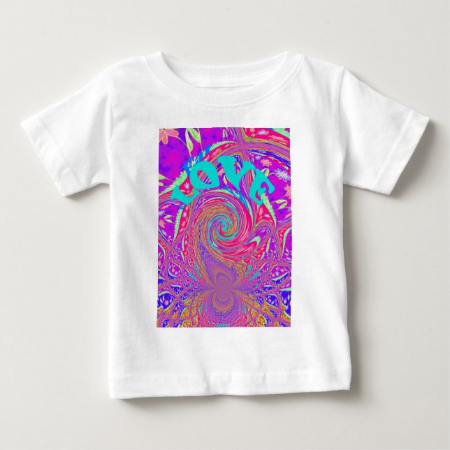 T-shirt Pour Bébé Beau Extraordinaire Love Whirl Texte Art Imprimer  (Devant)