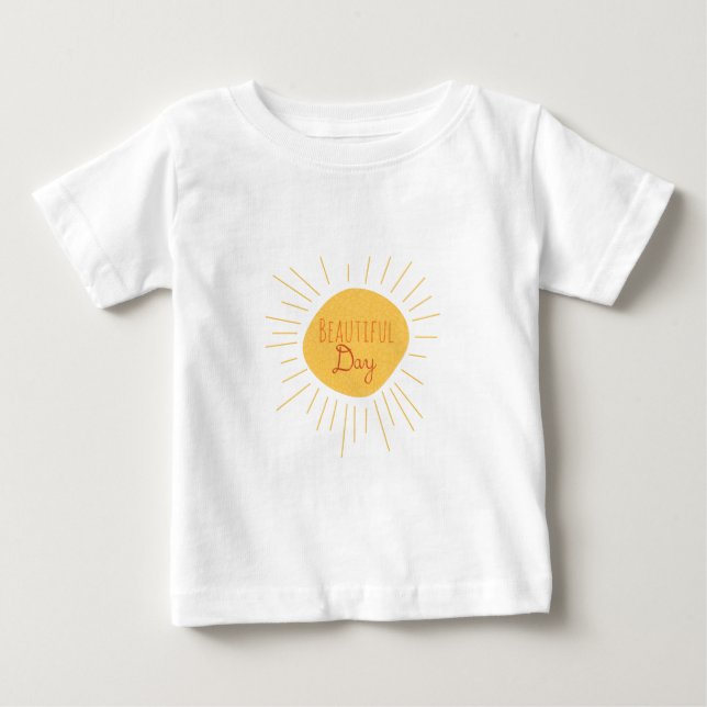 T-shirt Pour Bébé Beau jour (Devant)