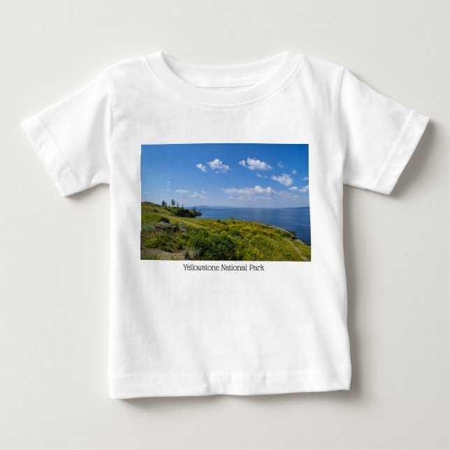 T-shirt Pour Bébé Beau lac de Yellowstone (Devant)