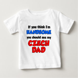 T-shirt Pour Bébé Beau papa tchèque