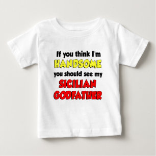 T-shirt Pour Bébé Beau parrain sicilien