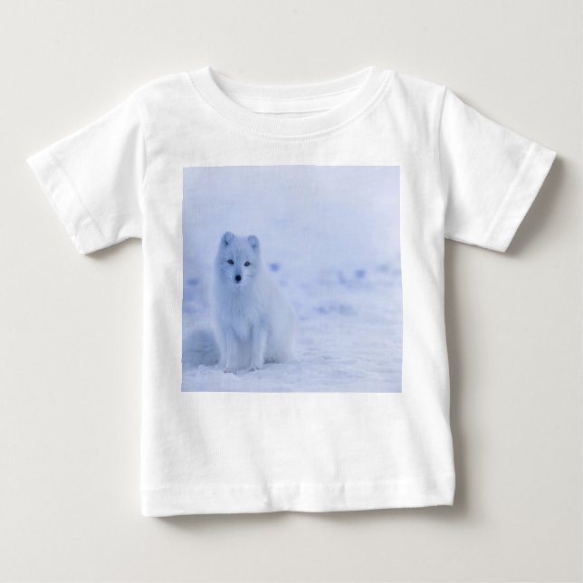 T-shirt Pour Bébé Beau renard arctique (Devant)