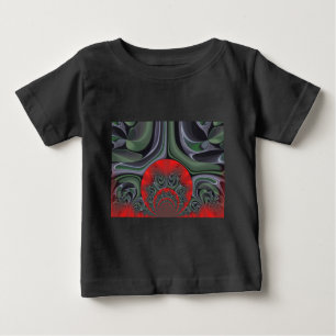 T-shirt Pour Bébé Beau Rouge Aurora Art Imprimer