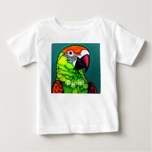 T-shirt Pour Bébé Beauté de la forêt tropicale : Parrot sauvage exot