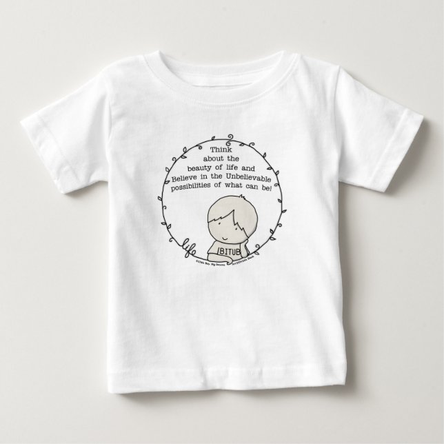 T-shirt Pour Bébé Beauté de la vie (Devant)