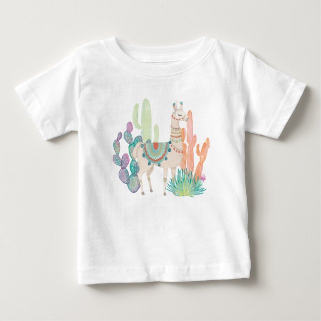 T-shirt Pour Bébé Beaux lamas II (Devant)