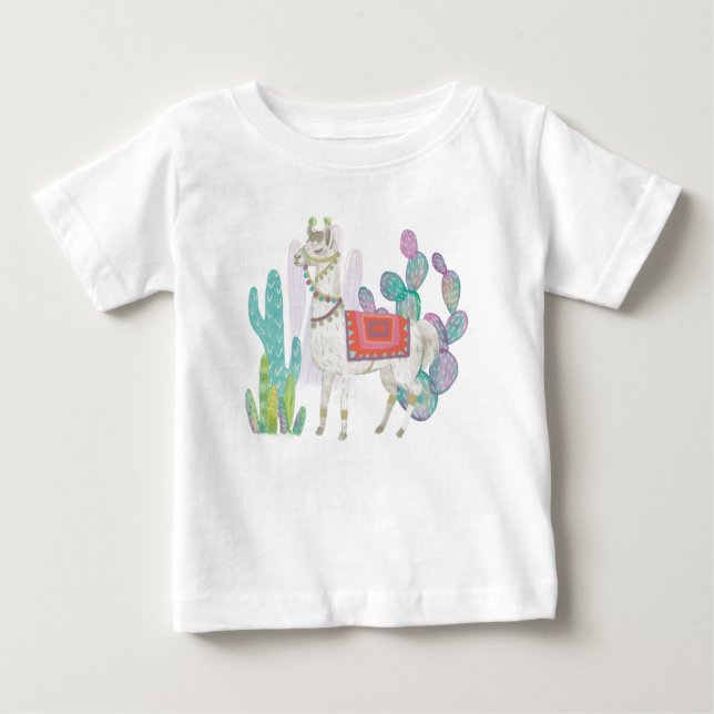 T-shirt Pour Bébé Beaux lamas V (Devant)