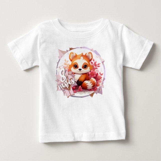 T-shirt Pour Bébé Bébé - 8 mois aussi (Devant)