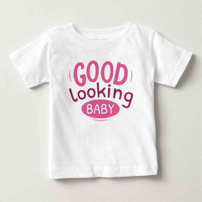 T-shirt Pour Bébé Bébé à belle apparence (Devant)