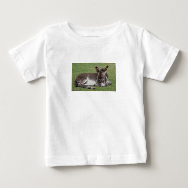 T-shirt Pour Bébé Bébé âne mignon endormi (Devant)