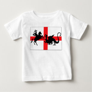 T-shirt Pour Bébé Bébé anglais de drapeau du jour de St George