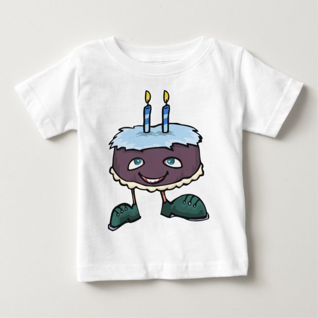 T-shirt Pour Bébé Bébé Anniversaire de deux ans (Devant)