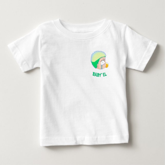 T-shirt Pour Bébé Bébé Beelzebub personnalisé (Devant)