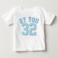 Bébé blanc et aqua | Design Jersey Sport