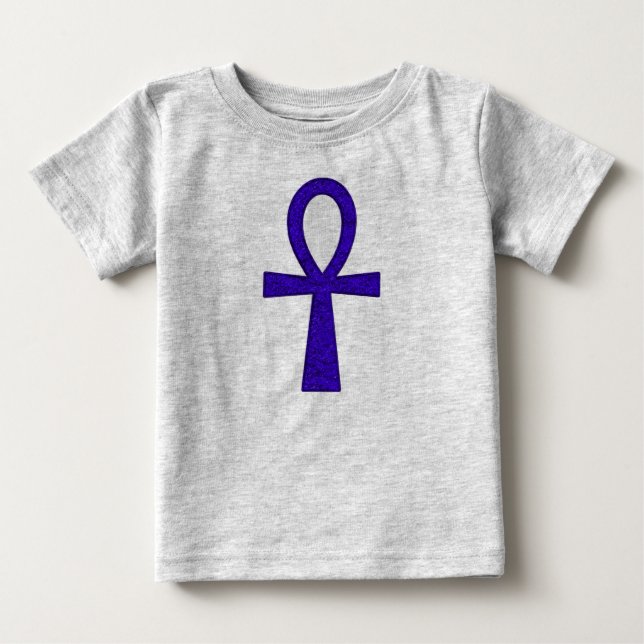 T-shirt Pour Bébé Bébé bleu Ankh (Devant)