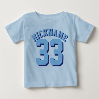 T-shirt Pour Bébé Bébé bleu | Design Jersey Sport