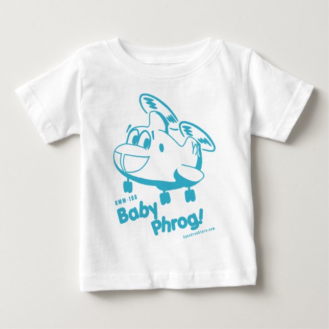 T-shirt Pour Bébé Bébé bleu Phrog (Devant)