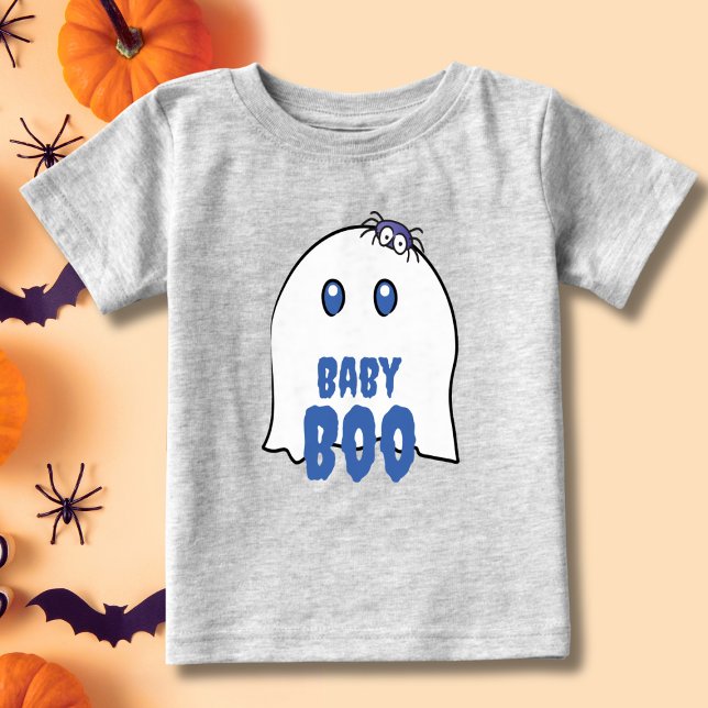 T-shirt Pour Bébé Bébé Boo Halloween Adorable Garçon Famille Fantôme (Créateur téléchargé)