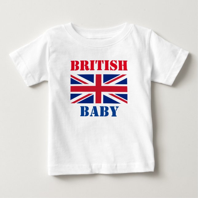 T-SHIRT POUR BÉBÉ BÉBÉ BRITANNIQUE (Devant)