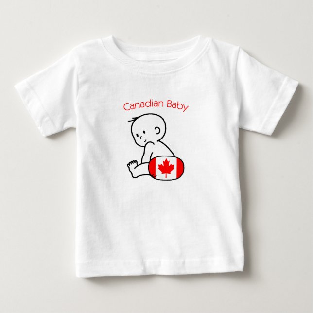 T-shirt Pour Bébé Bébé canadien (Devant)