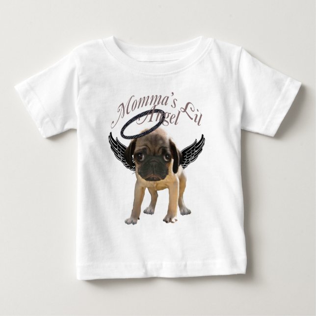 T-shirt Pour Bébé Bébé Carlin Angel (Devant)