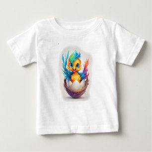 T-shirt Pour Bébé Bébé coloré mignon Phoenix éclosion