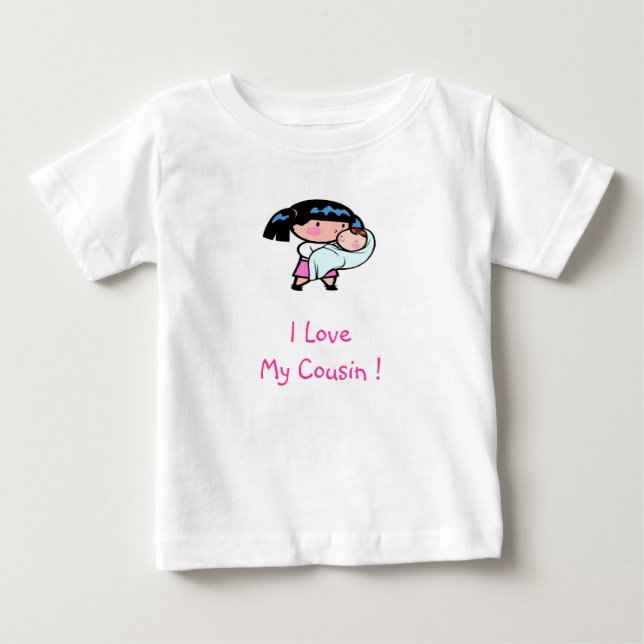 T-shirt Pour Bébé bébé, cousin d'I LoveMy ! (Devant)