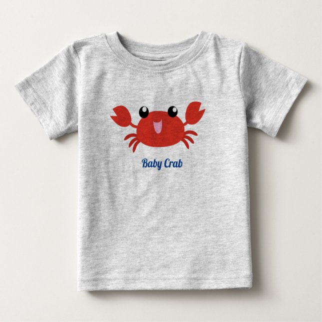 T-shirt Pour Bébé Bébé Crabe mou (Devant)