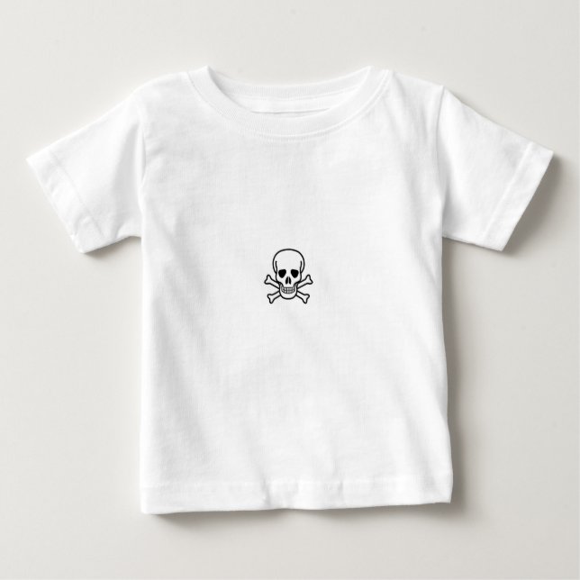 T-shirt Pour Bébé bébé crâne (Devant)