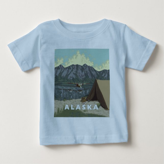 T-shirt Pour Bébé Bébé d'Alaska biologique (Devant)