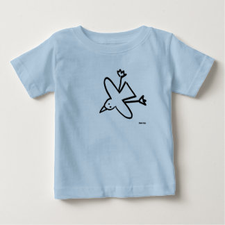 T-shirt Pour Bébé Bébé d'art : Dessin de mouette de tinctorial de