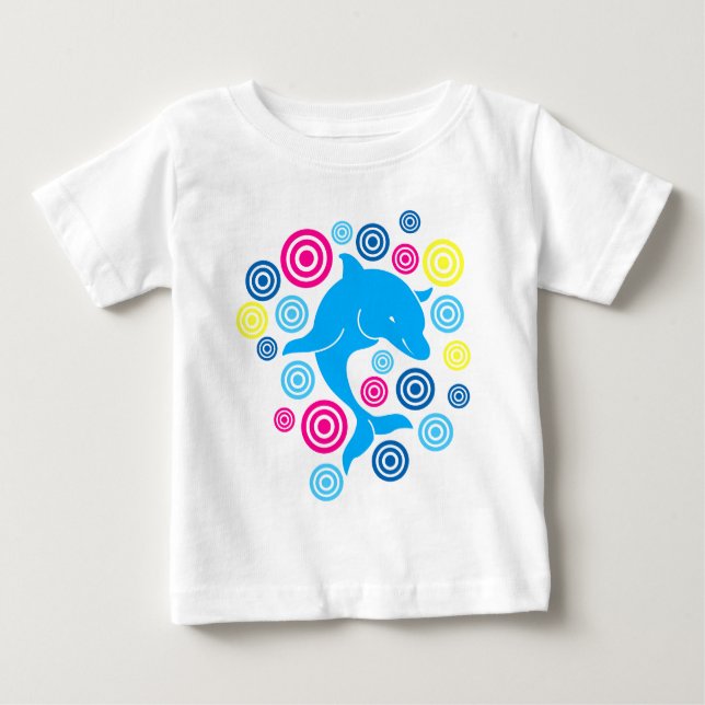T-shirt Pour Bébé Bébé dauphin (Devant)