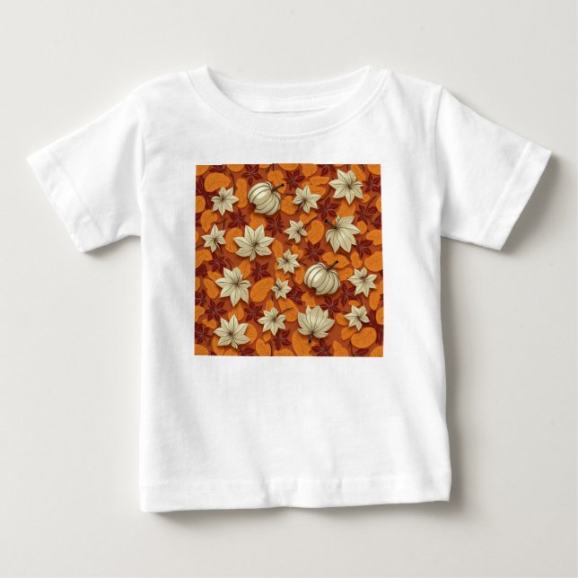 T-shirt Pour Bébé Bébé d'automne (Devant)