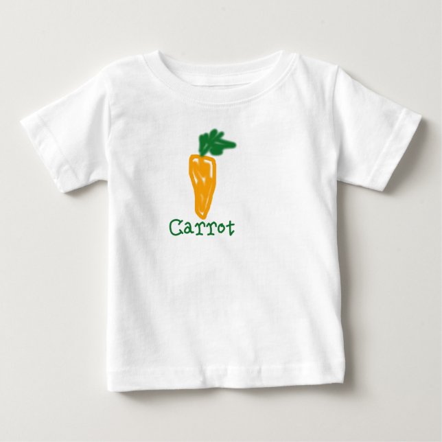 T-shirt Pour Bébé Bébé de carotte (Devant)