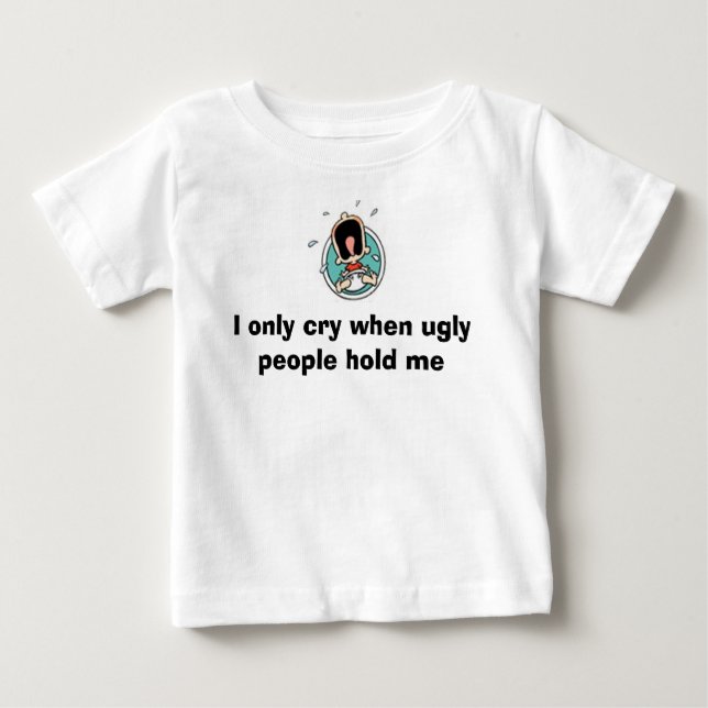 T-shirt Pour Bébé Bébé de cri (Devant)