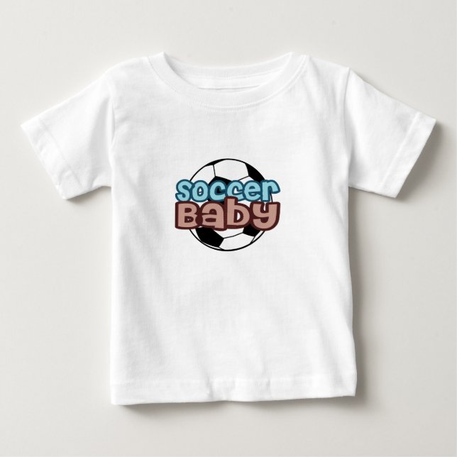 T-shirt Pour Bébé Bébé de football (Devant)