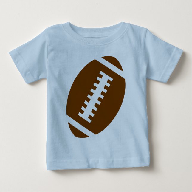 T-shirt Pour Bébé BÉBÉ DE FOOTBALL Bleu clair | Graphique de footbal (Devant)