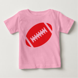 T-shirt Pour Bébé BÉBÉ DE FOOTBALL rose Tutu Front Red Football
