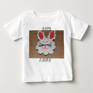 T-shirt Pour Bébé Bébé de lapin de Pâques Gerber Coton.