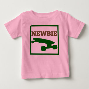 T-shirt Pour Bébé Bébé de patineur - internaute novice (brun/vert)