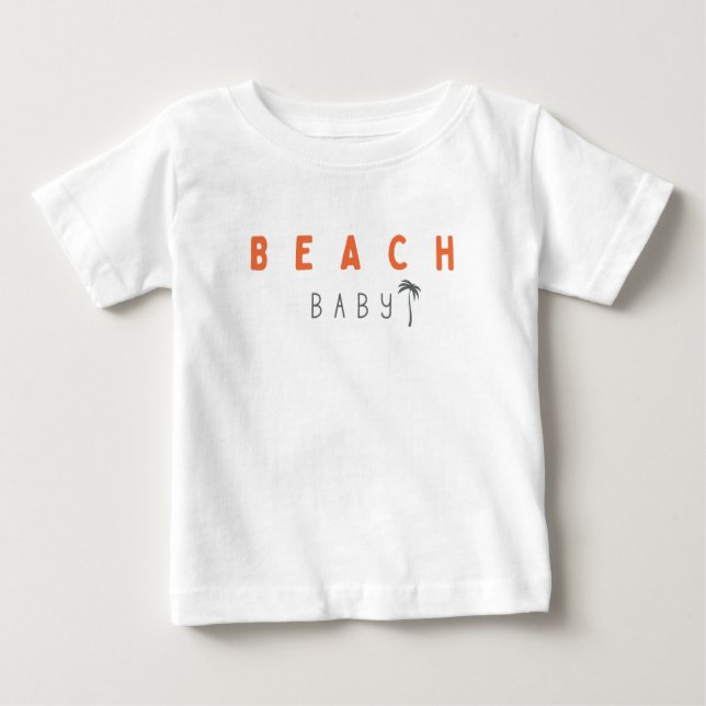 T-shirt Pour Bébé bébé de plage. T-shirt bébé (Devant)