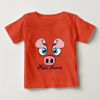 T-shirt Pour Bébé Bébé de porc personnalisable