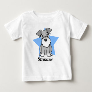T-shirt Pour Bébé Bébé de Schnauzer d'étoile de Kawaii