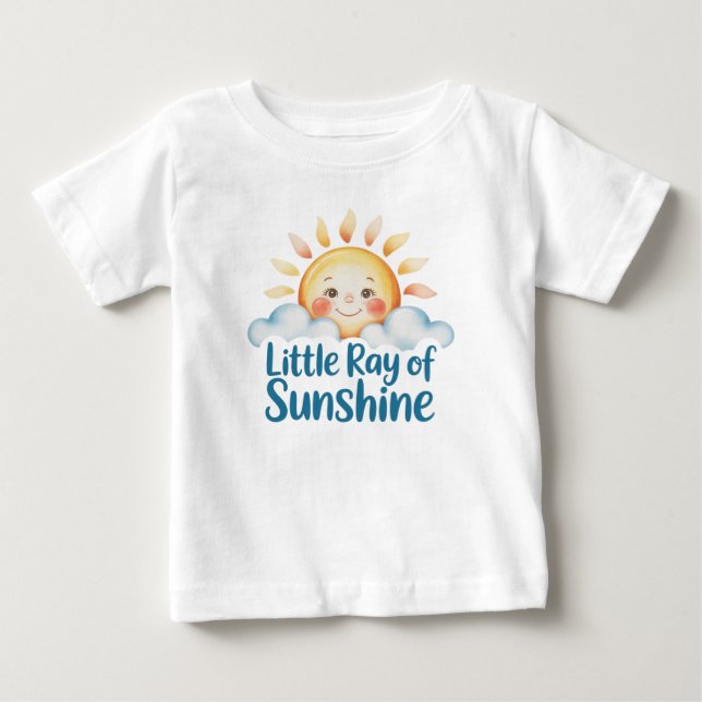 T-shirt Pour Bébé Bébé de soleil d'été (Devant)