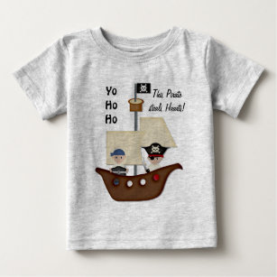 T-shirt Pour Bébé Bébé de trésor de bateau de pirate